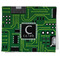 Circuit Board Kitchen Towel - Poly Cotton - Folded Half