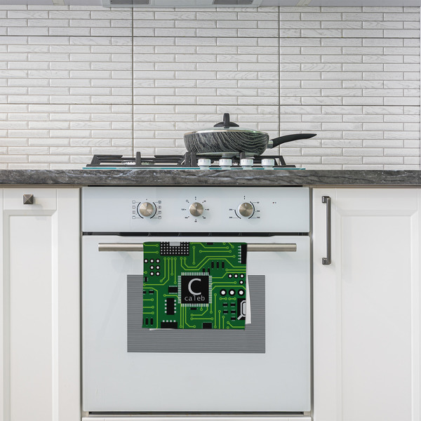 Circuit Board Kitchen Towel - Poly Cotton - Lifestyle