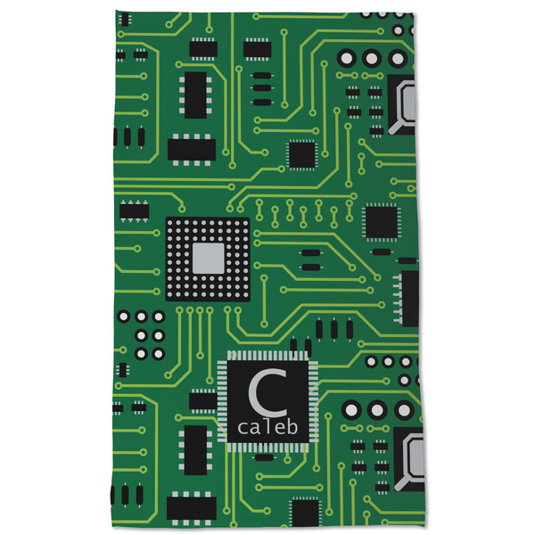 Circuit Board Kitchen Towel - Poly Cotton - Full Front