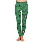 Circuit Board Ladies Leggings - Extra Large
