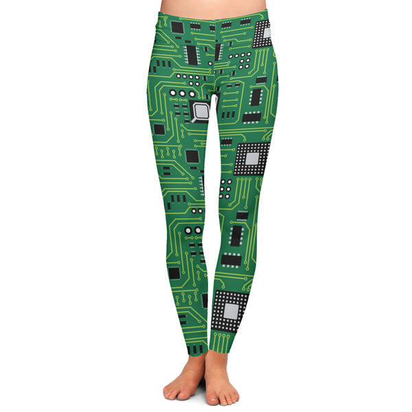 Custom Circuit Board Ladies Leggings - Extra Small