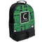 Circuit Board Large Backpack - Black - Angled View