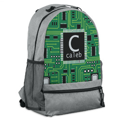 Circuit Board Backpack - Grey (Personalized)