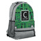 Circuit Board Large Backpack - Gray - Angled View