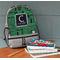 Circuit Board Large Backpack - Gray - On Desk