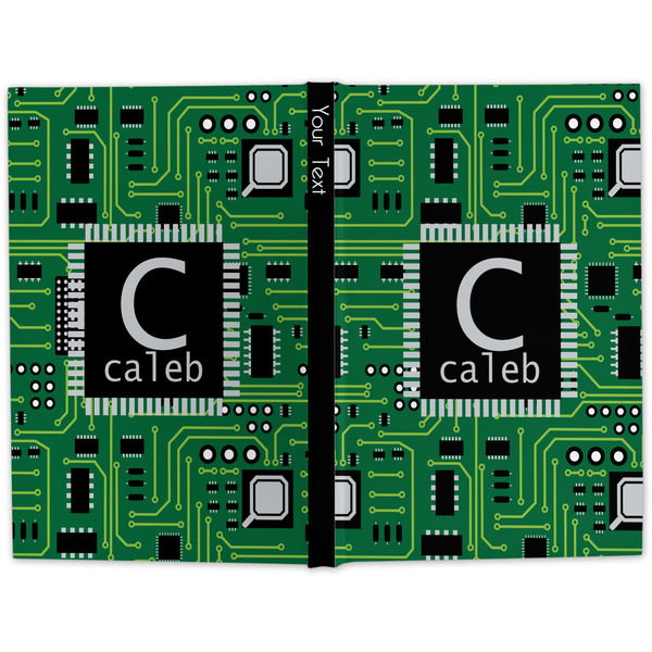 Circuit Board Large Hard Cover Journal - Apvl
