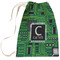 Circuit Board Large Laundry Bag - Front View