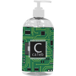 Circuit Board Plastic Soap / Lotion Dispenser (16 oz - Large - White) (Personalized)
