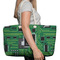 Circuit Board Large Rope Tote Bag - In Context View
