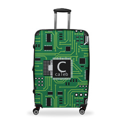 Circuit Board Suitcase - 28" Large - Checked w/ Name and Initial
