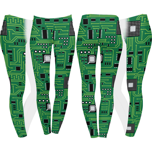 Circuit Board Leggings Turn Around - Apvl