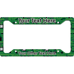 Circuit Board License Plate Frame - Style A (Personalized)