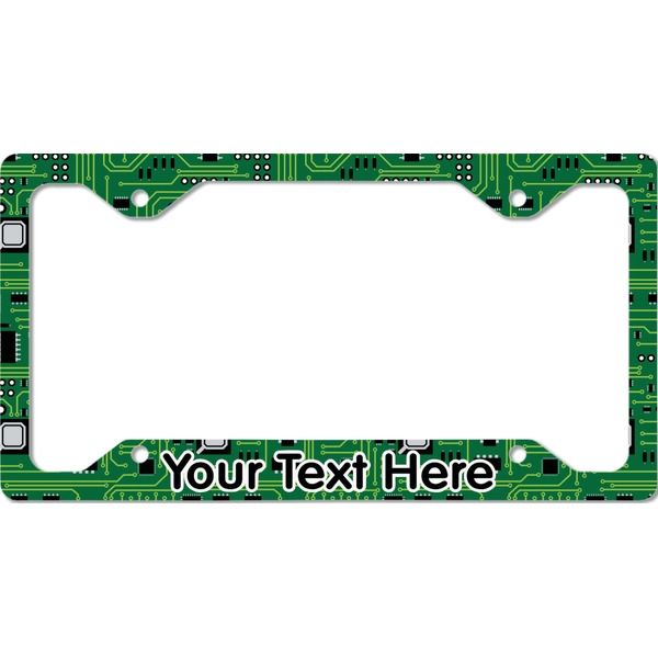 Custom Circuit Board License Plate Frame - Style C (Personalized)