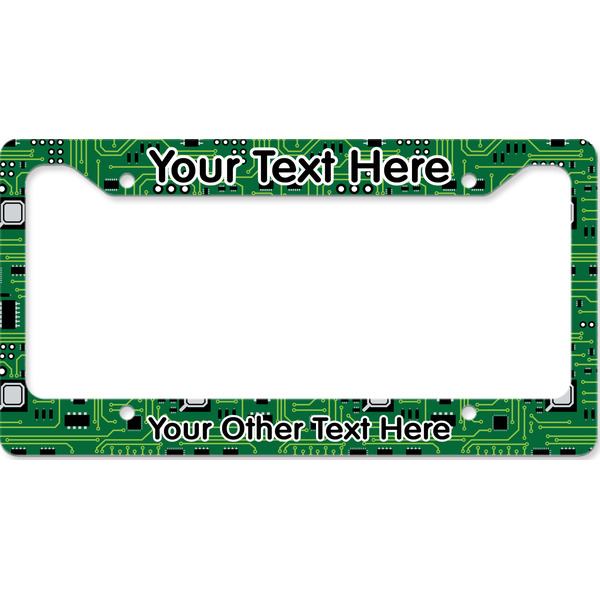 Custom Circuit Board License Plate Frame - Style B (Personalized)