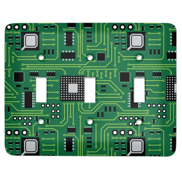 Custom Circuit Board Light Switch Cover (3 Toggle Plate)