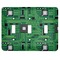 Circuit Board Light Switch Covers (3 Toggle Plate)
