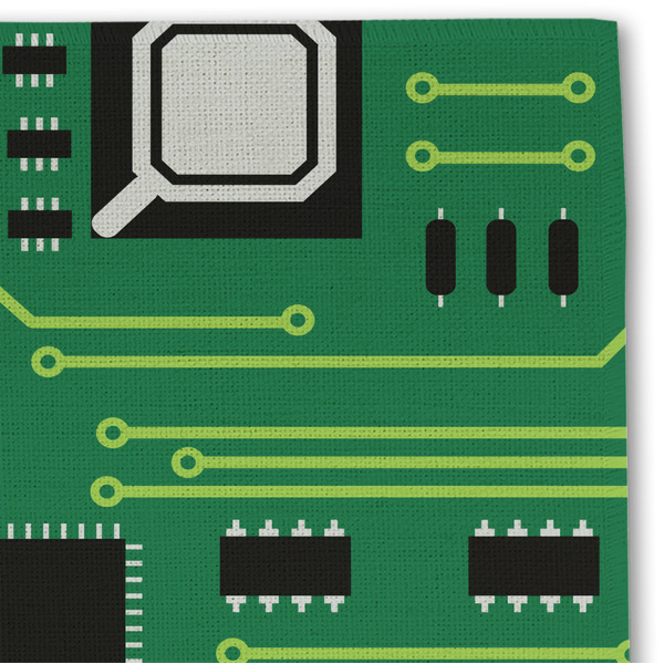 Circuit Board Linen Placemat - DETAIL