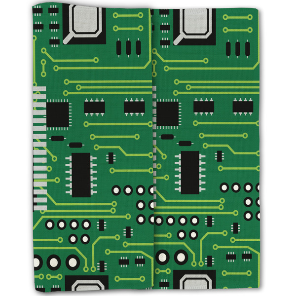 Circuit Board Linen Placemat - Folded Half (double sided)