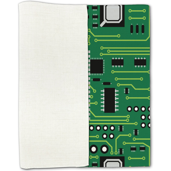 Circuit Board Linen Placemat - Folded Half