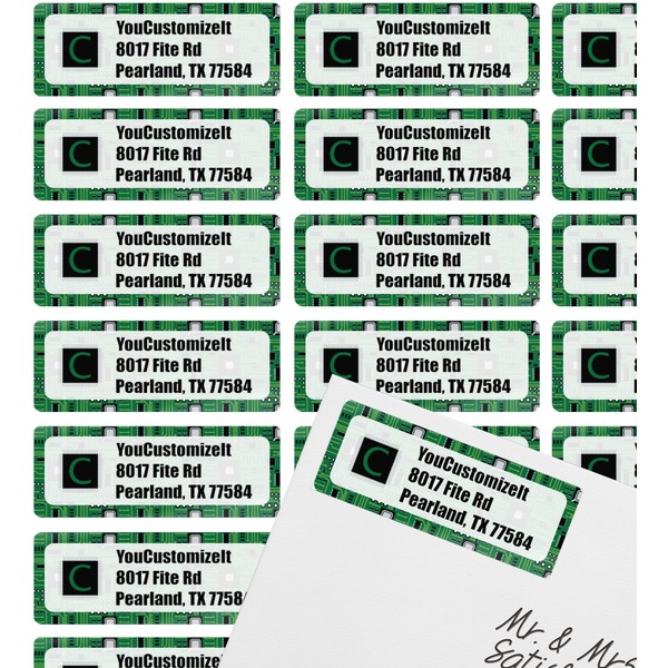 Circuit Board Mailing Label on Envelope - Multiple Labels