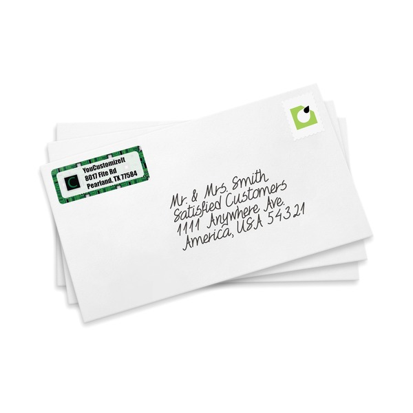 Circuit Board Mailing Label on Envelopes