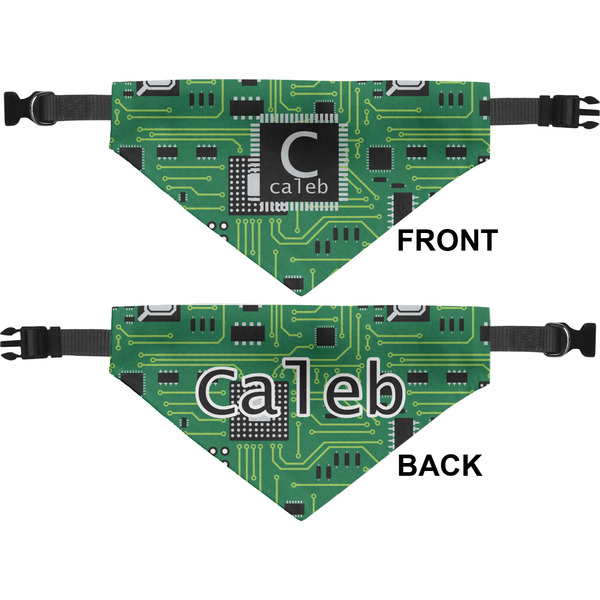 Circuit Board Medium Dog Bandana Approval