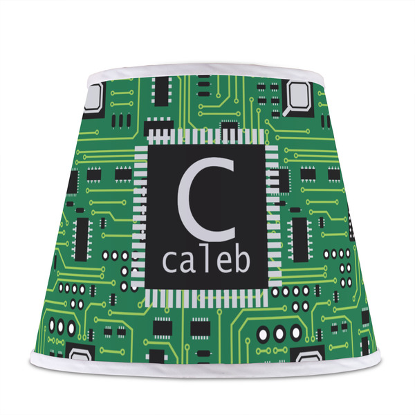 Circuit Board Poly Film Empire Lampshade - Front View