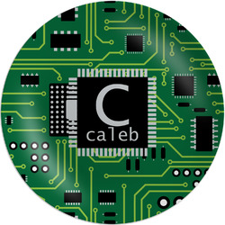 Circuit Board Melamine Salad Plate - 8" (Personalized)