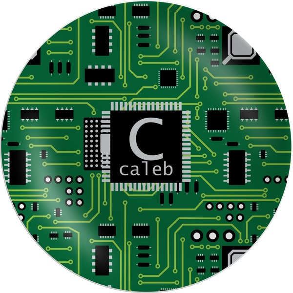 Custom Circuit Board Melamine Plate (Personalized)