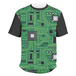 Circuit Board Men's Crew T-Shirt - X Large (Personalized)