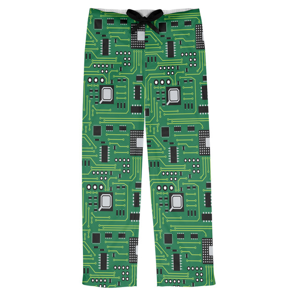Custom Circuit Board Mens Pajama Pants - L