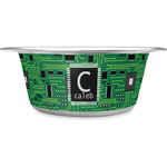 Circuit Board Stainless Steel Dog Bowl - Small (Personalized)