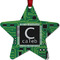 Circuit Board Metal Star Ornament - Front
