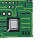 Circuit Board Microfiber Dish Rag - DETAIL