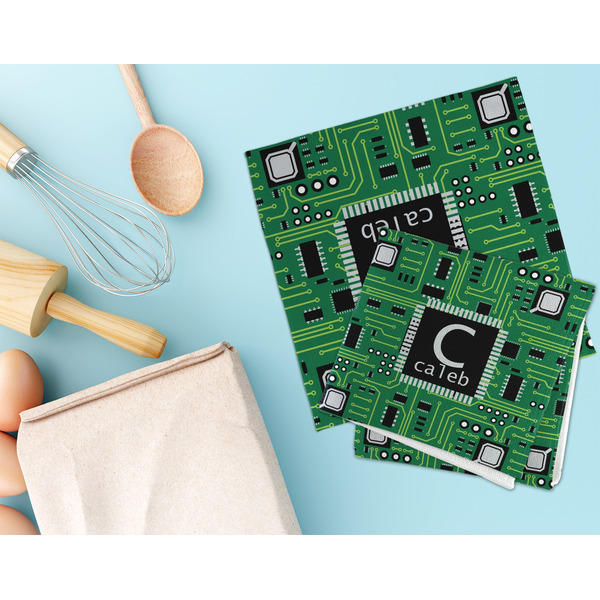 Circuit Board Microfiber Dish Rag - LIFESTYLE