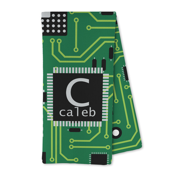 Custom Circuit Board Kitchen Towel - Microfiber (Personalized)
