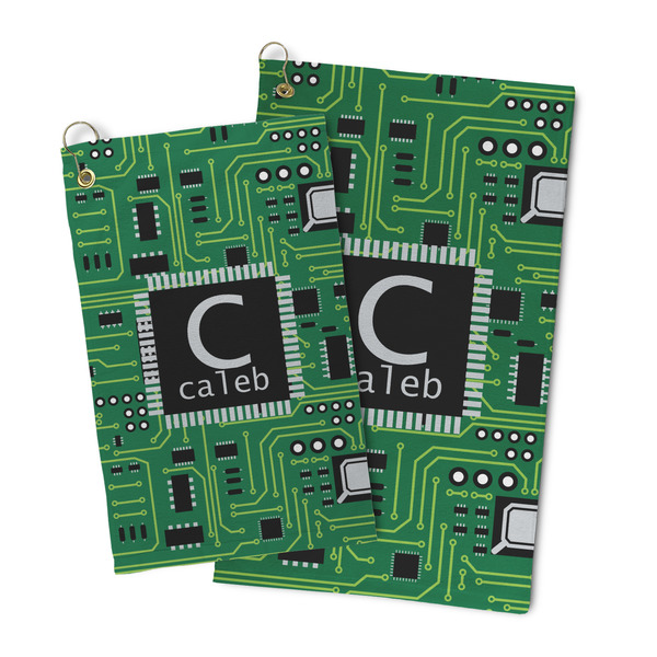 Circuit Board Microfiber Golf Towel - PARENT/MAIN