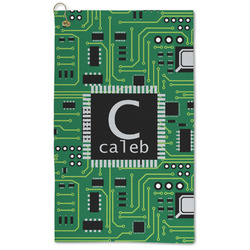 Circuit Board Microfiber Golf Towel - Large (Personalized)