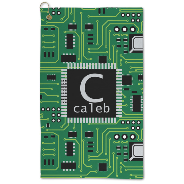 Custom Circuit Board Microfiber Golf Towel - Large (Personalized)