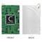 Circuit Board Microfiber Golf Towels - Small - APPROVAL