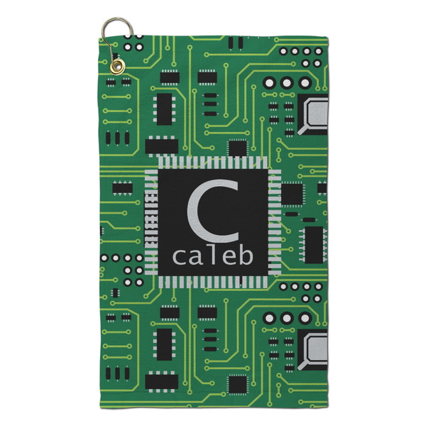 Custom Circuit Board Microfiber Golf Towel - Small (Personalized)