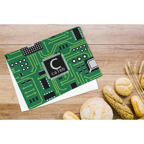 Circuit Board Microfiber Kitchen Towel - LIFESTYLE
