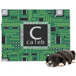 Circuit Board Dog Blanket - Large (Personalized)
