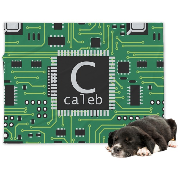 Custom Circuit Board Dog Blanket (Personalized)