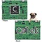 Circuit Board Microfleece Dog Blanket - Regular - Front & Back