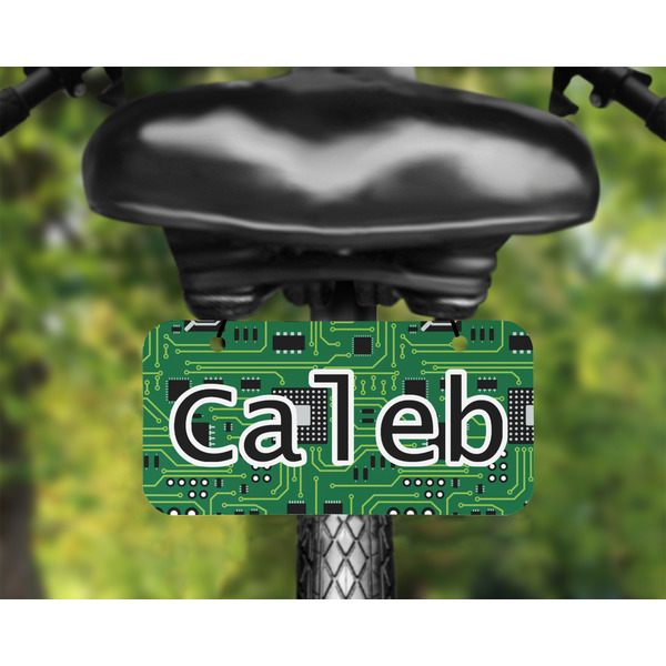 Circuit Board Mini License Plate on Bicycle - LIFESTYLE Two holes