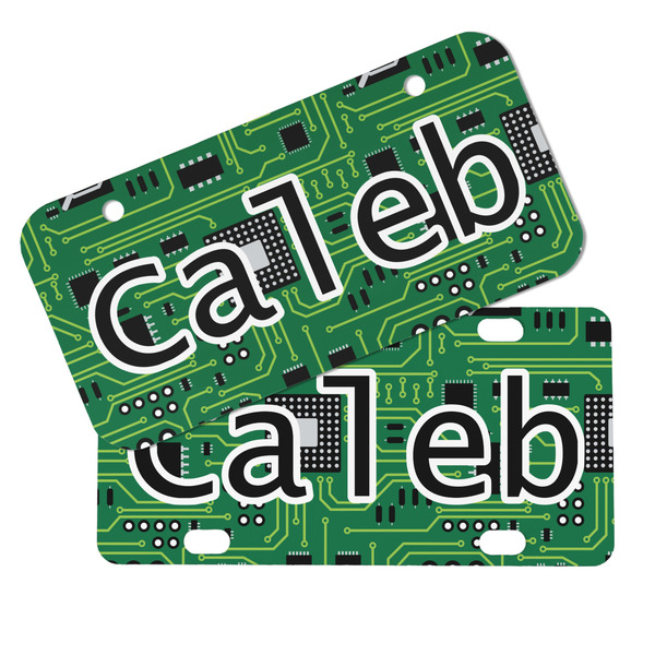 Circuit Board Mini License Plates - MAIN (4 and 2 Holes)
