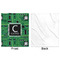 Circuit Board Minky Blanket - 50"x60" - Single Sided - Front & Back