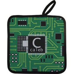 Circuit Board Pot Holder w/ Name and Initial