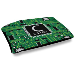 Circuit Board Dog Bed w/ Name and Initial